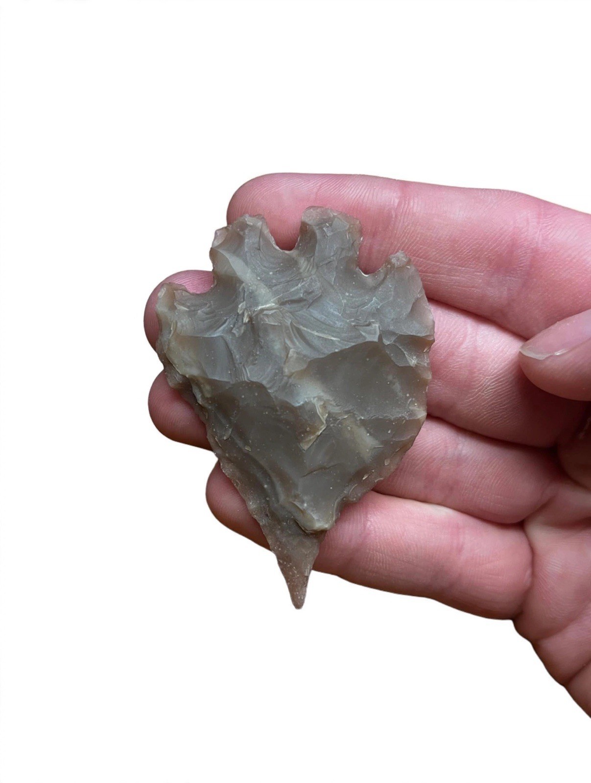Beautiful Banded Texas Montell Artifact Arrowhead