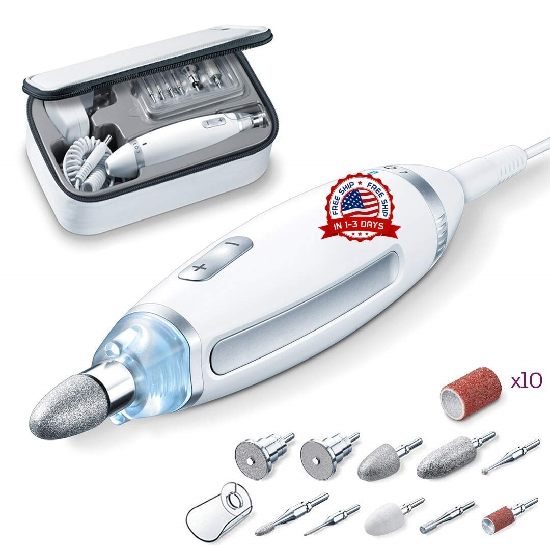Limas Para Uñas Acrilicas Lima Electrica De Unas Callos Profesional Kit Complet