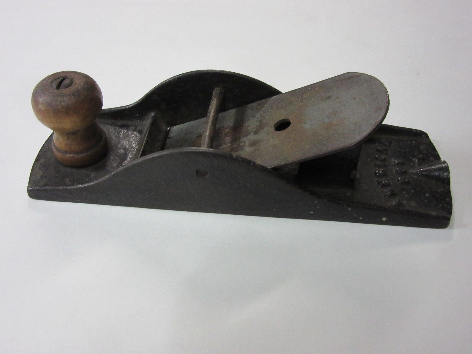 Vintage American Boy Woodworking  Plane Wood Tool  For Parts Blade Wood Knob