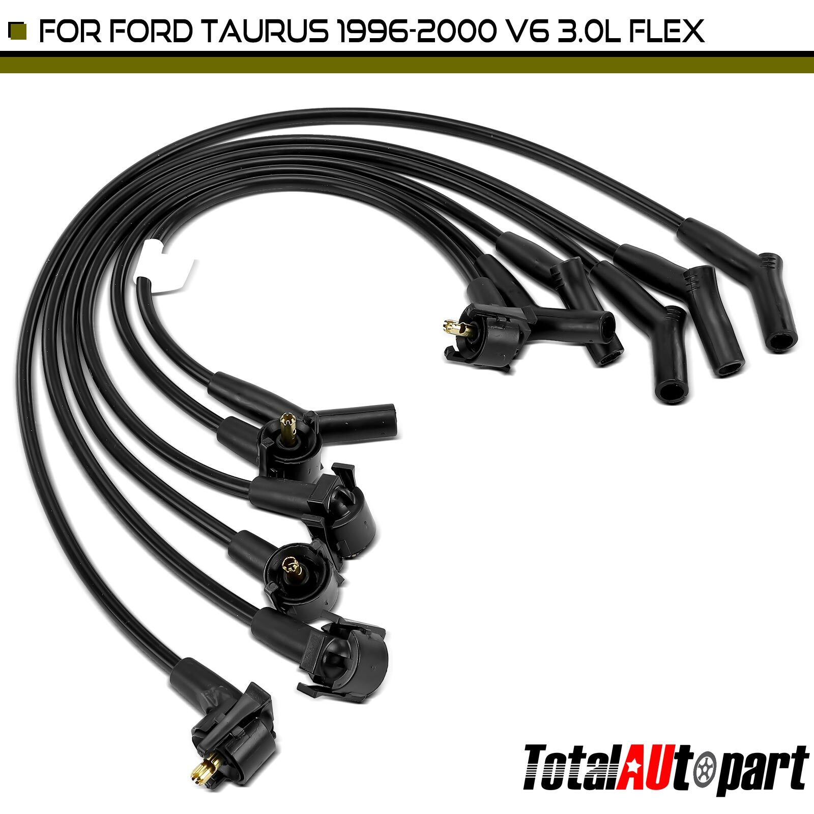6Pcs Spark Plug Wire Set for Ford Taurus 1996 1997 1998 1999-2000 V6 3.0L FLEX