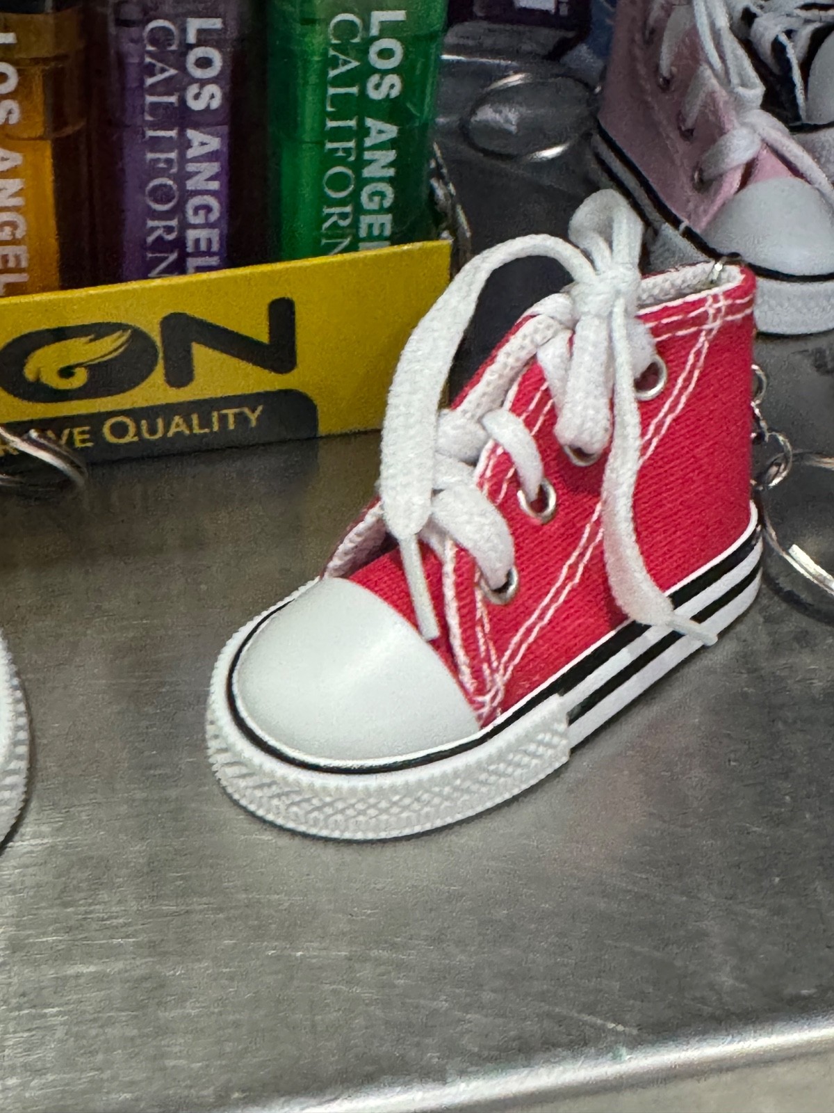 Converse All Star Chuck Taylor Patch Sneaker Edition Keychain Key Ring - Red