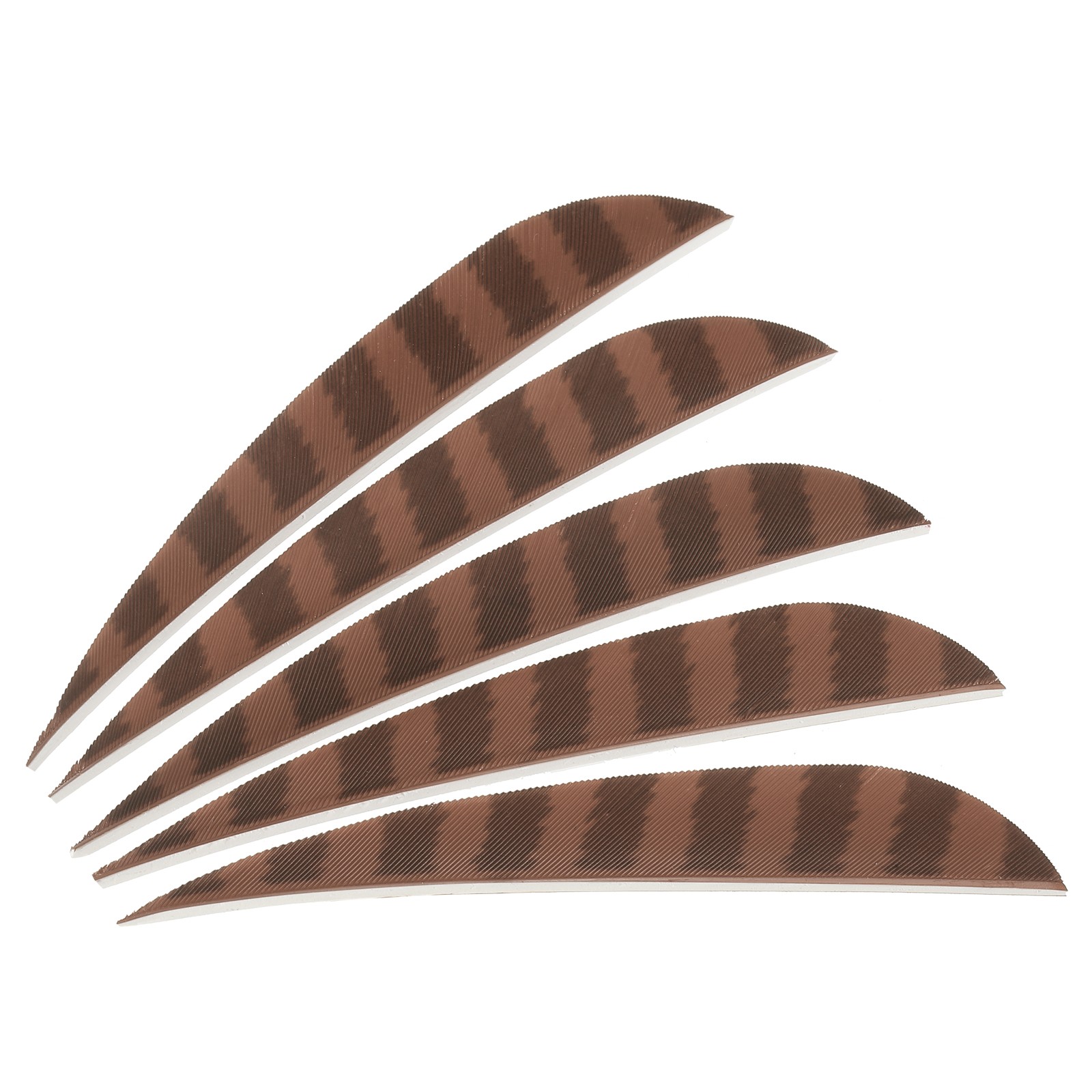 Arrows Vanes 10 Pack 4 Inch Arrow Feather Right Wing, Brown