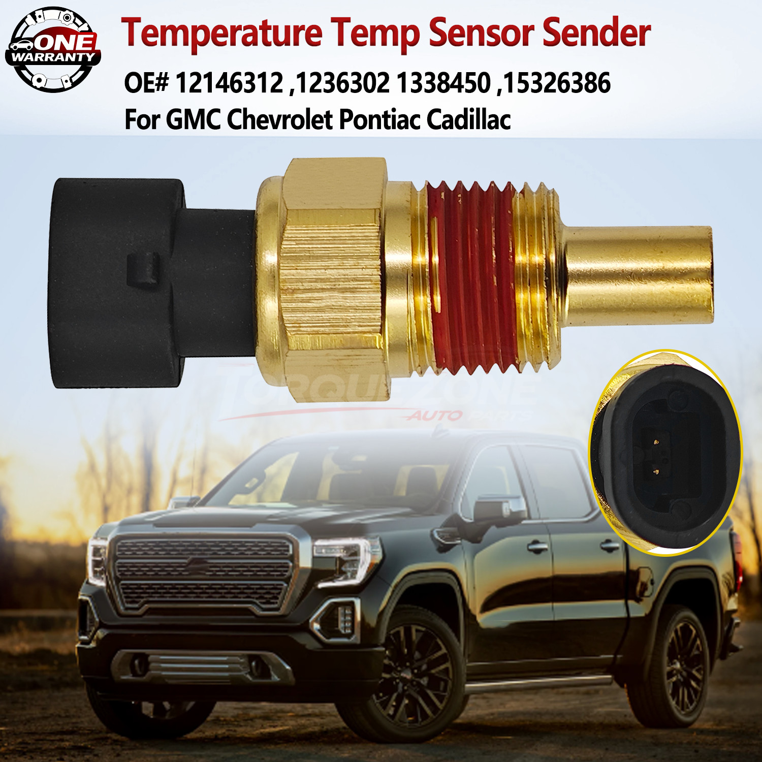 For Chevy GMC Cadillac Engine Coolant Cooling Temperature Temp Sensor Sender NEW