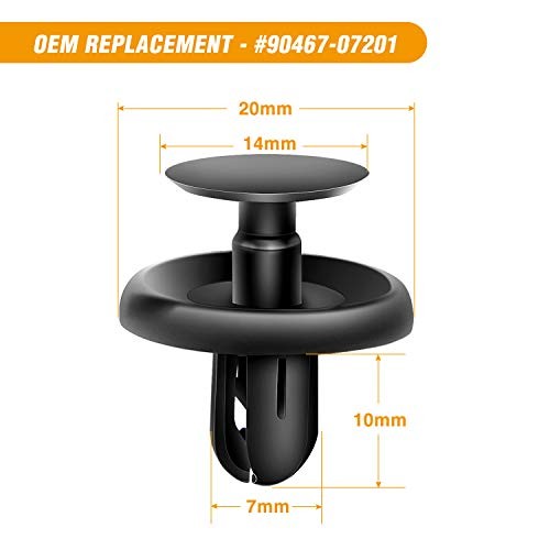 GOOACC Engine Under Cover Push-Type Retainer Lexus & 40Pcs Engine Cover Clips