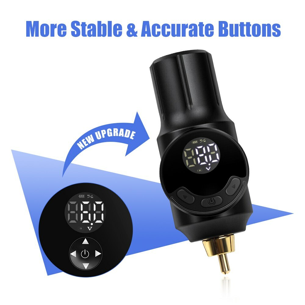 Wireless Tattoo Battery Power Supply For Rotary Tattoo Machine Fast Charging RCA