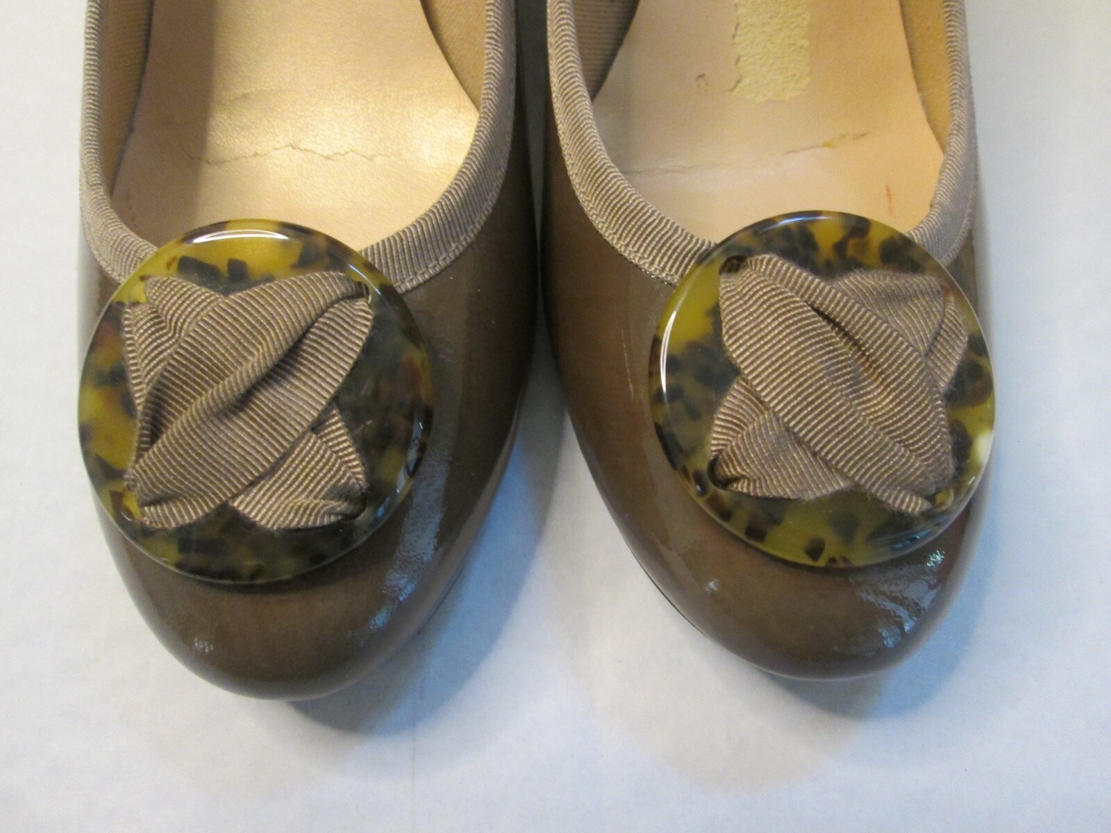 French Sole FS/NY Womens Ballet BALLERINA WEDGE SHOES - Size 7M Brown