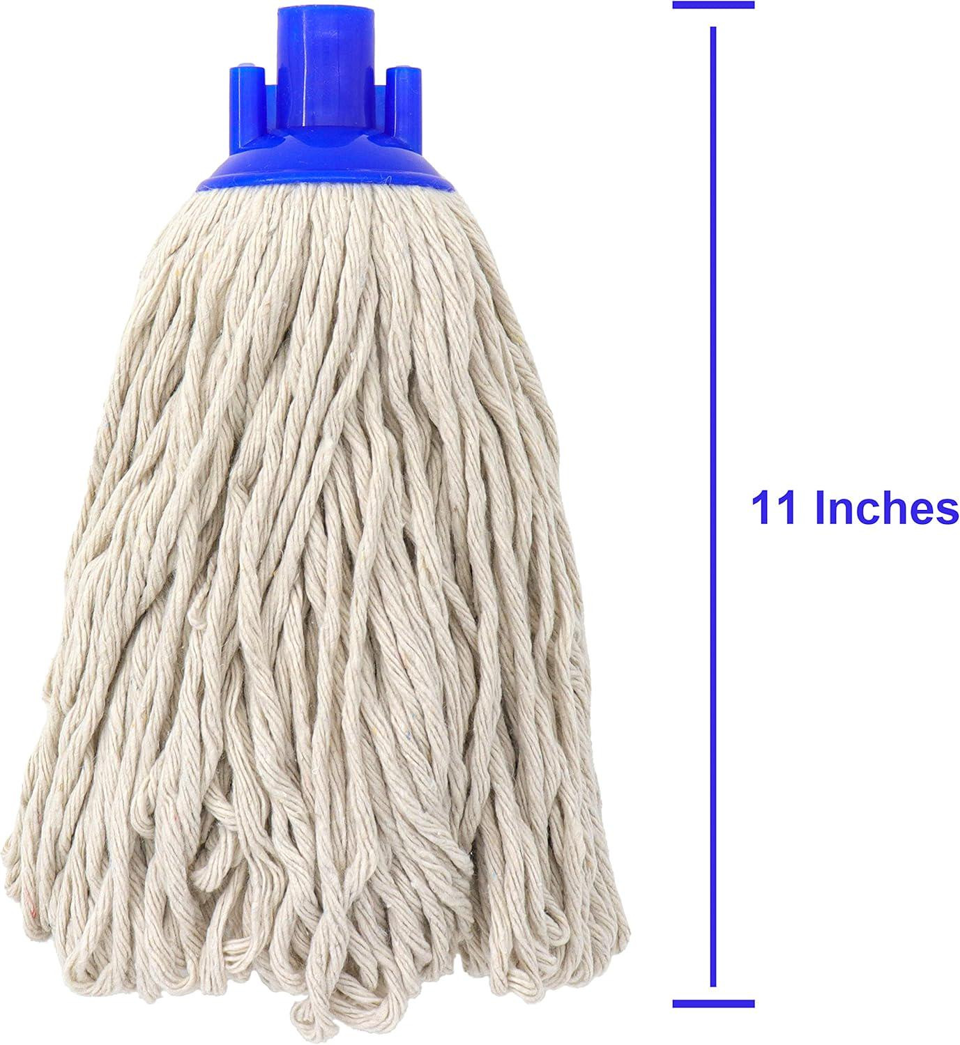 Cotton String Screw on Mop Replacement Head Compatible with All Standard US Pole