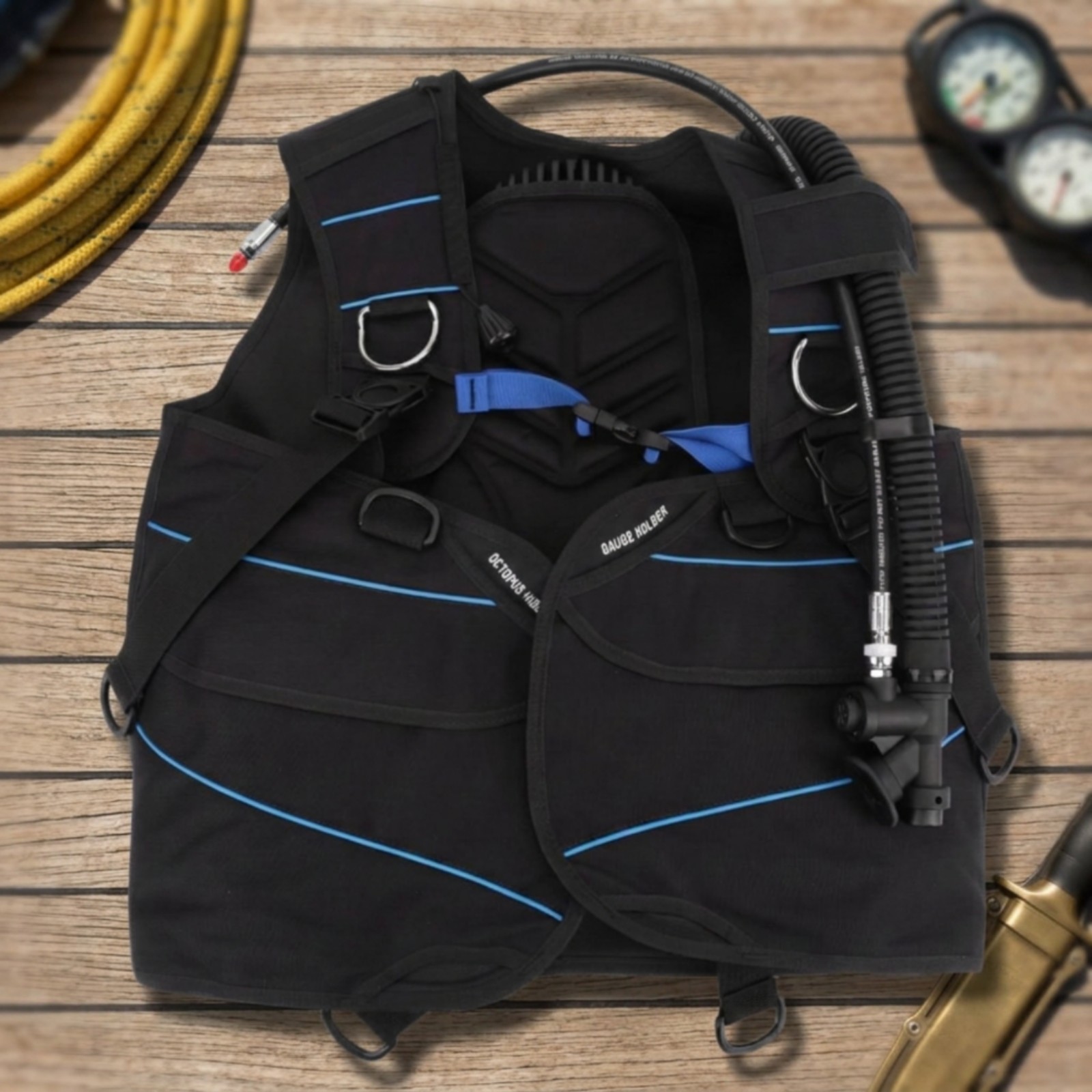 Jacket-Style BCD Adjustable Scuba BCD Padded for Recreational Divers