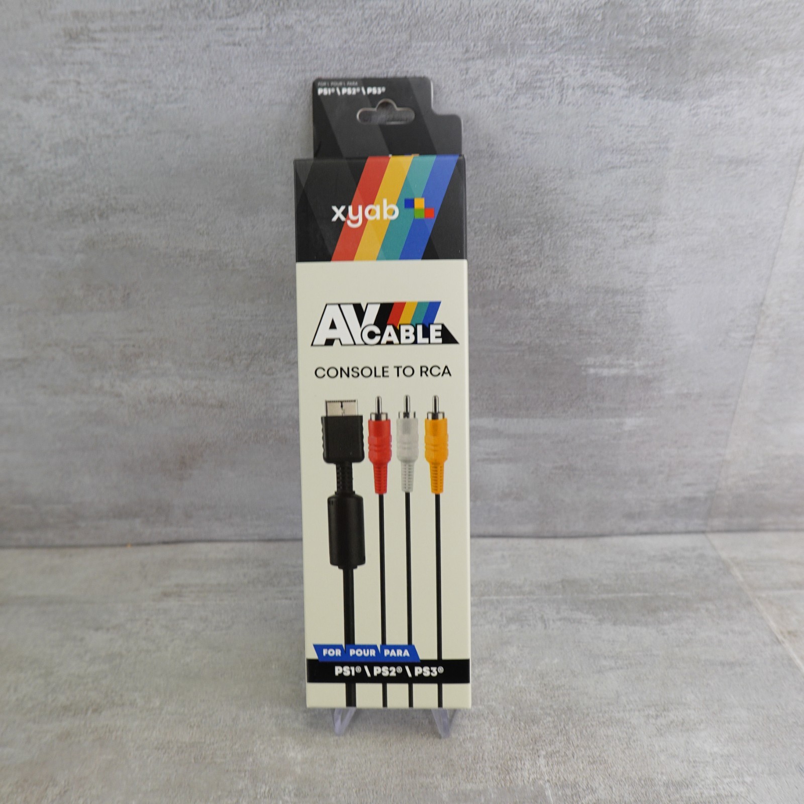 AV Cable For Sony PlayStation PS1 PS2 PS3 PSone Video Cord RCA Replacement XYAB