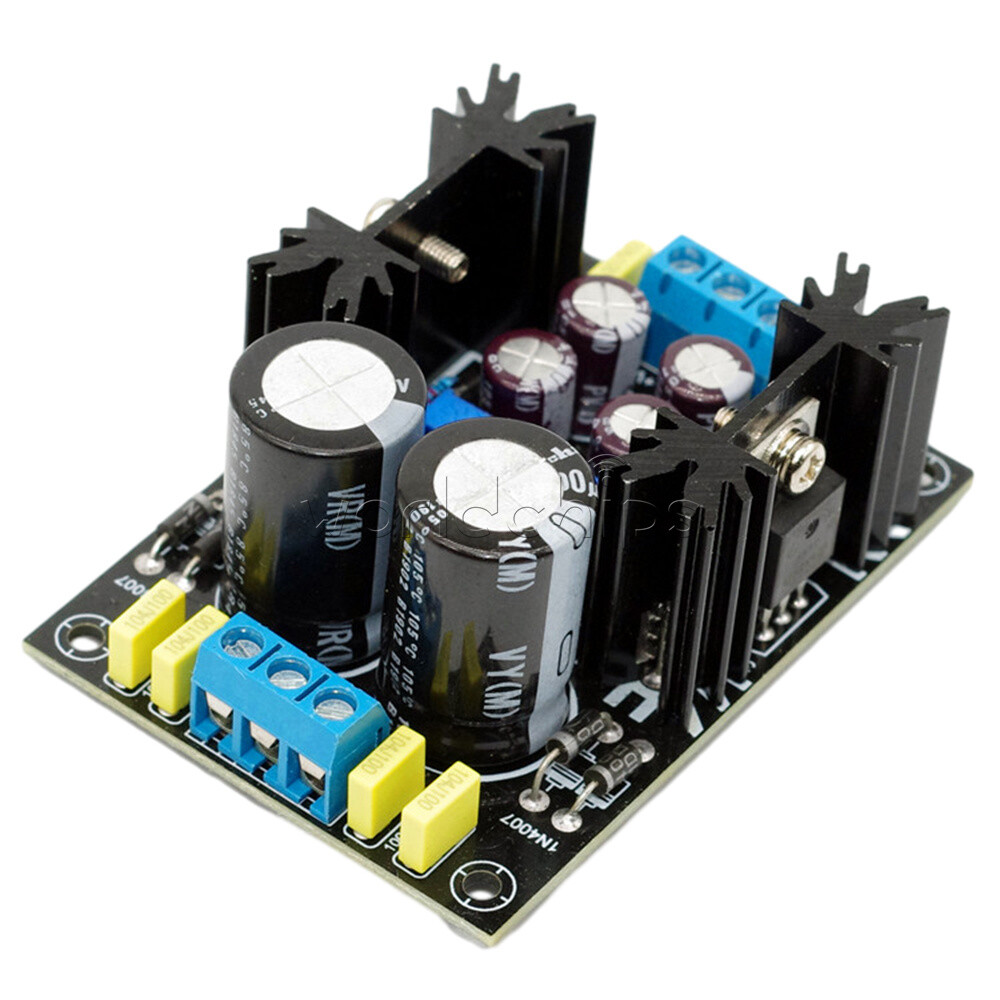 LM317/LM337 Adjustable Regulated Power Supply Board AC-DC 0-28V Kit Components