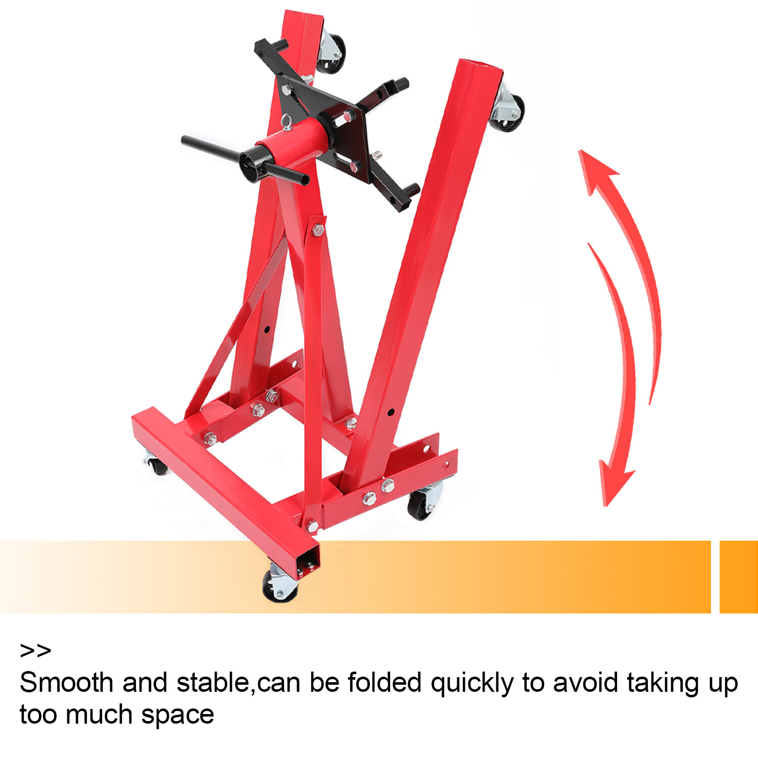 Engine Stand 2000LBS Motor Hoist Dolly 360 Degree Adjustable Mounting Head