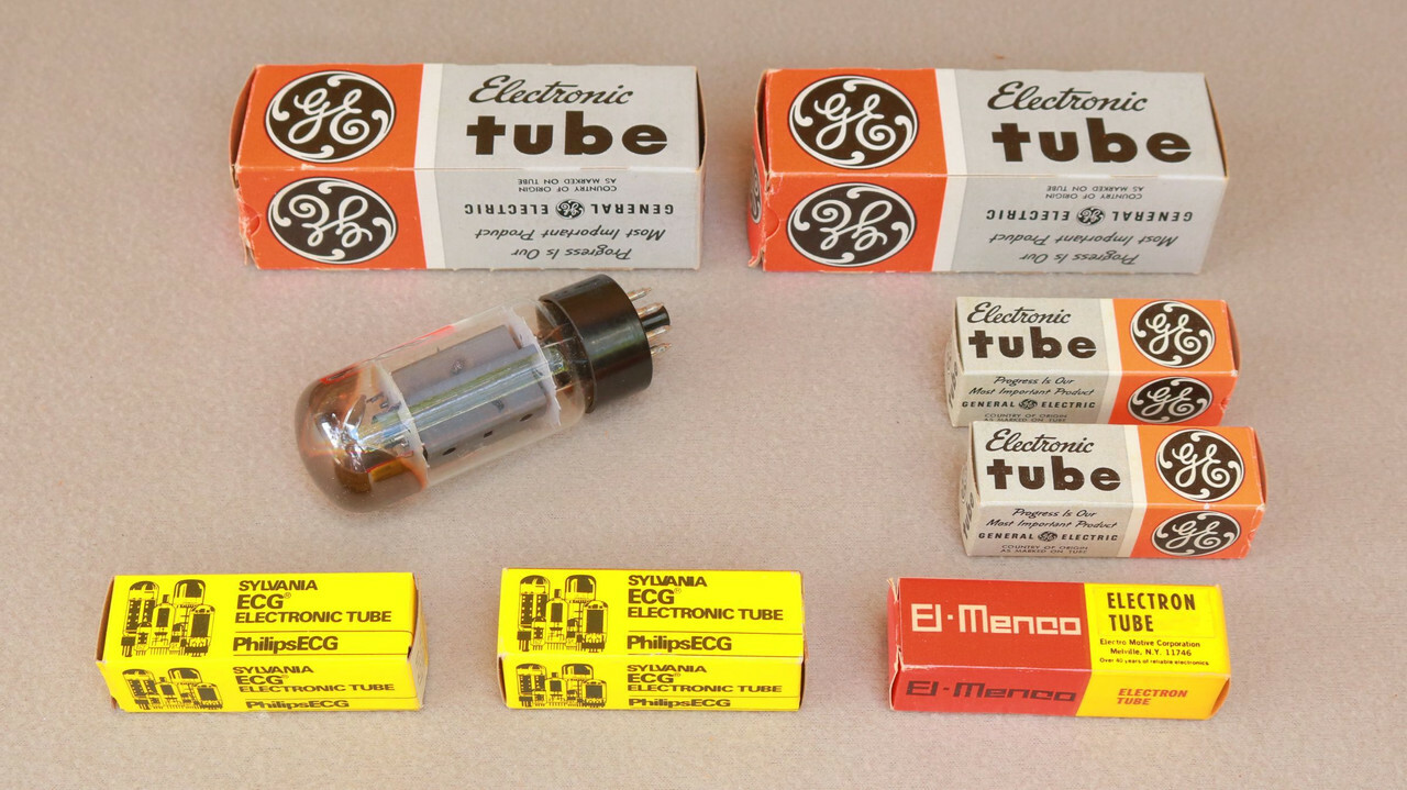 Vacuum Tube Mix Lot Estate drawer find stored cool dry 6DJ8 6CA7 6CG7 YU