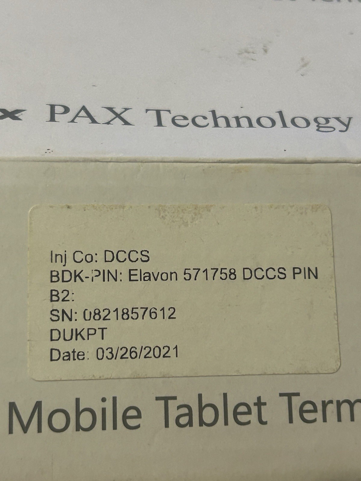 PAX A920 5" Touchscreen Thermal Printer Dual Camera Mobile Payment Terminal.