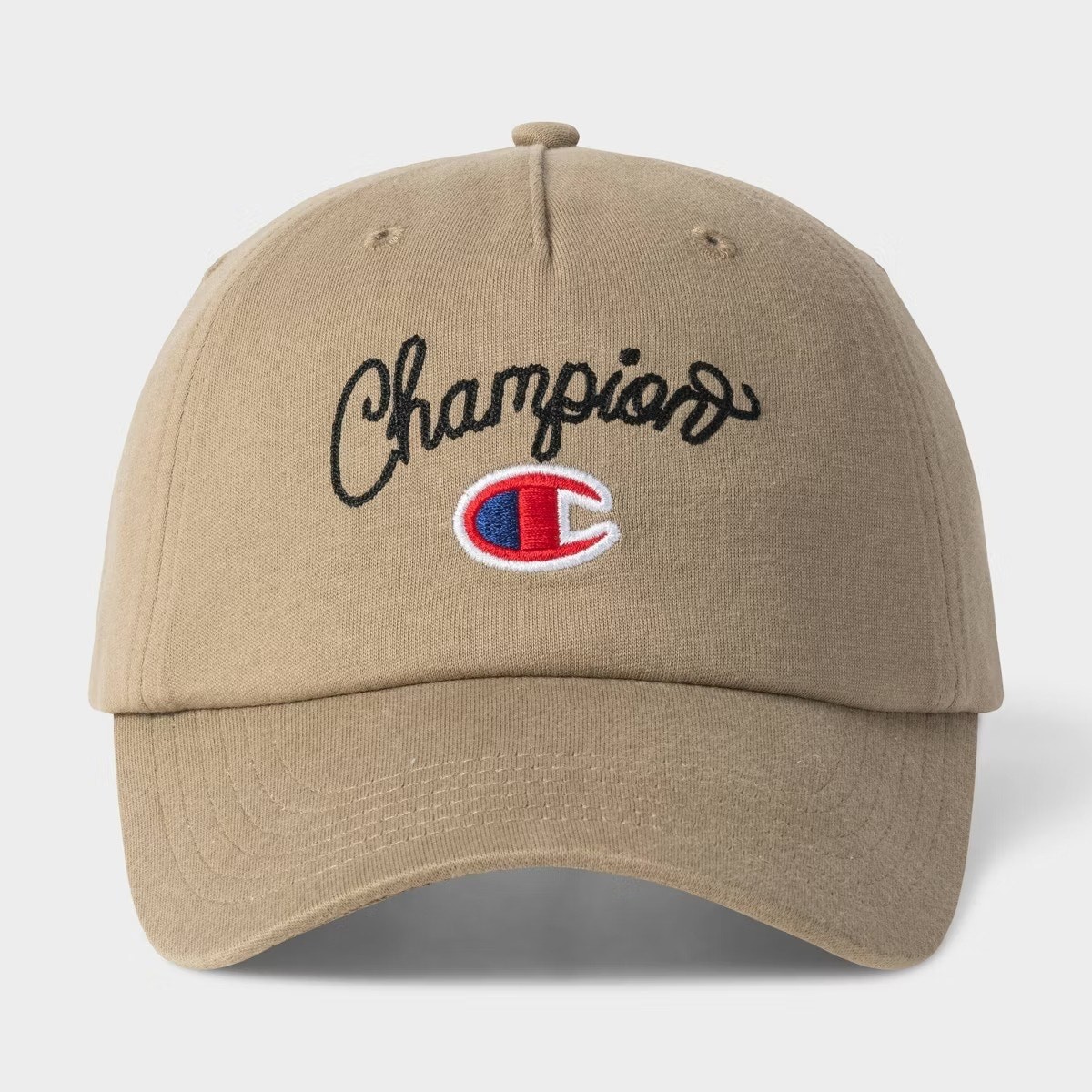 Champion Adult Script Jersey Baseball Hat - Khaki