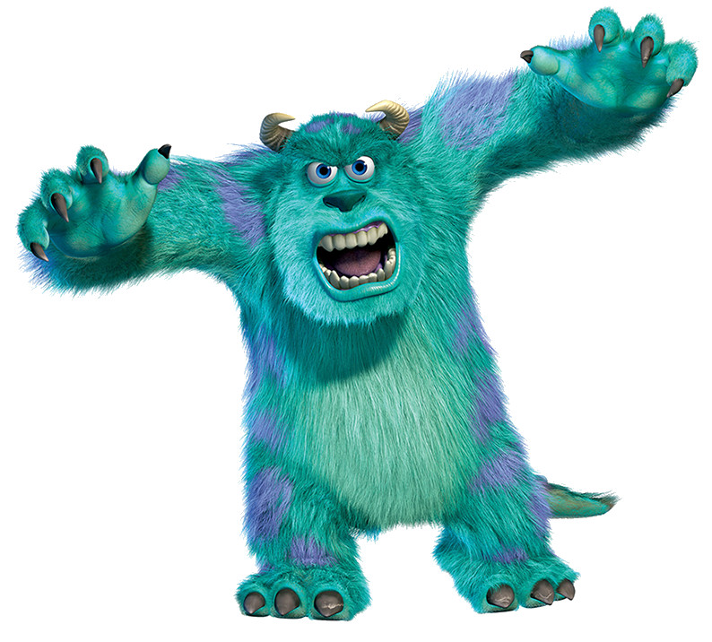 Monsters Inc sticker Sully weatherproof bumper vinyl decal