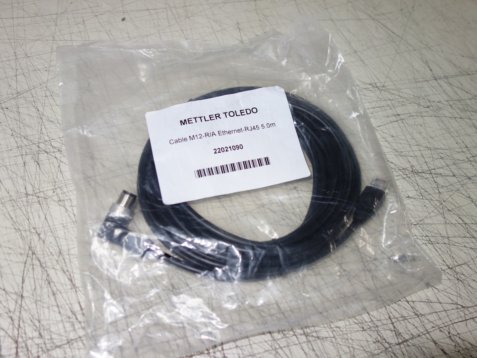 Mettler Toledo M12-R/A Ethernet-RJ45 Cable 5.0m 22021090 * NEW