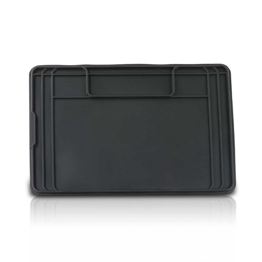 Fits Under Sink Liner Mat For Kitchen Bathroom 28” x 19” Inches - Durable BLACK