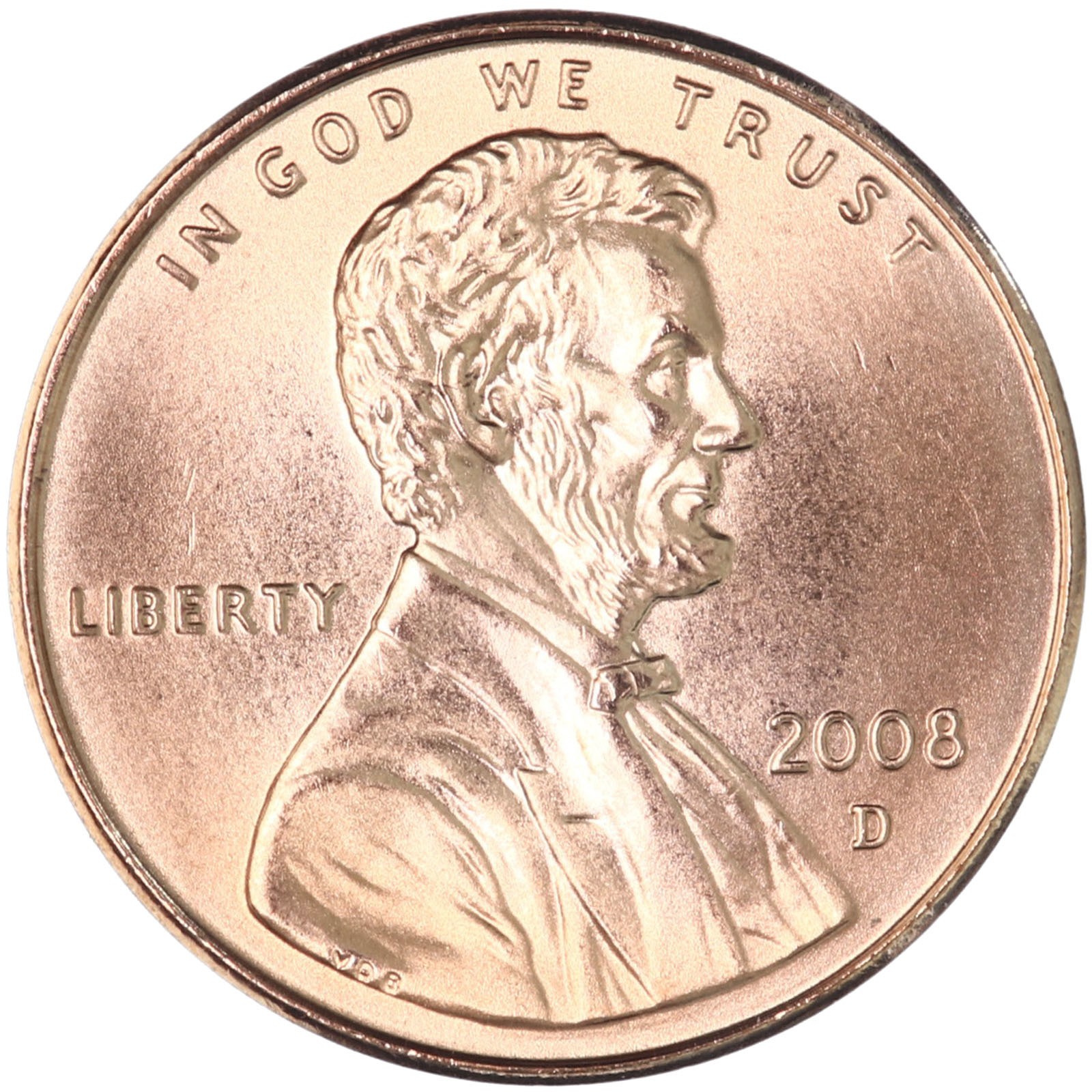 2008 D Lincoln Memorial Cent Satin Finish Penny