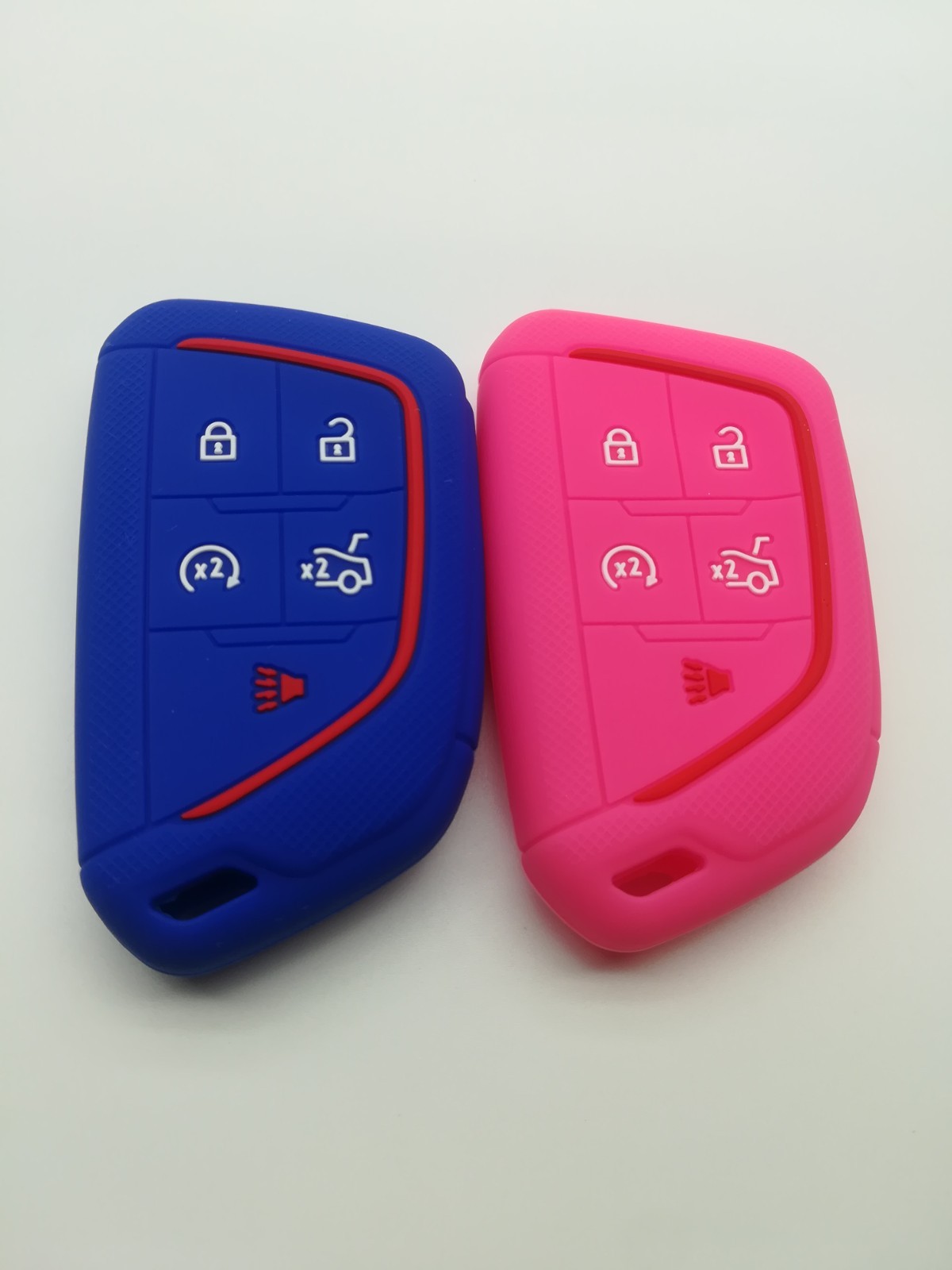 2*Silicone Key Cover for 2020 2021 2022 2023 2024 2025 Cadillac CT4 Cadillac CT5