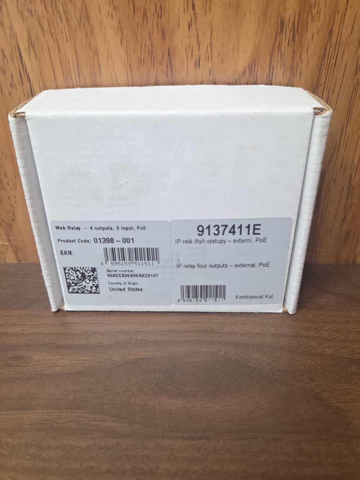 Control By Web X-WR-4R3-E WebRelay-Quad P.O.E. 8595159511511 4 Outputs NEW