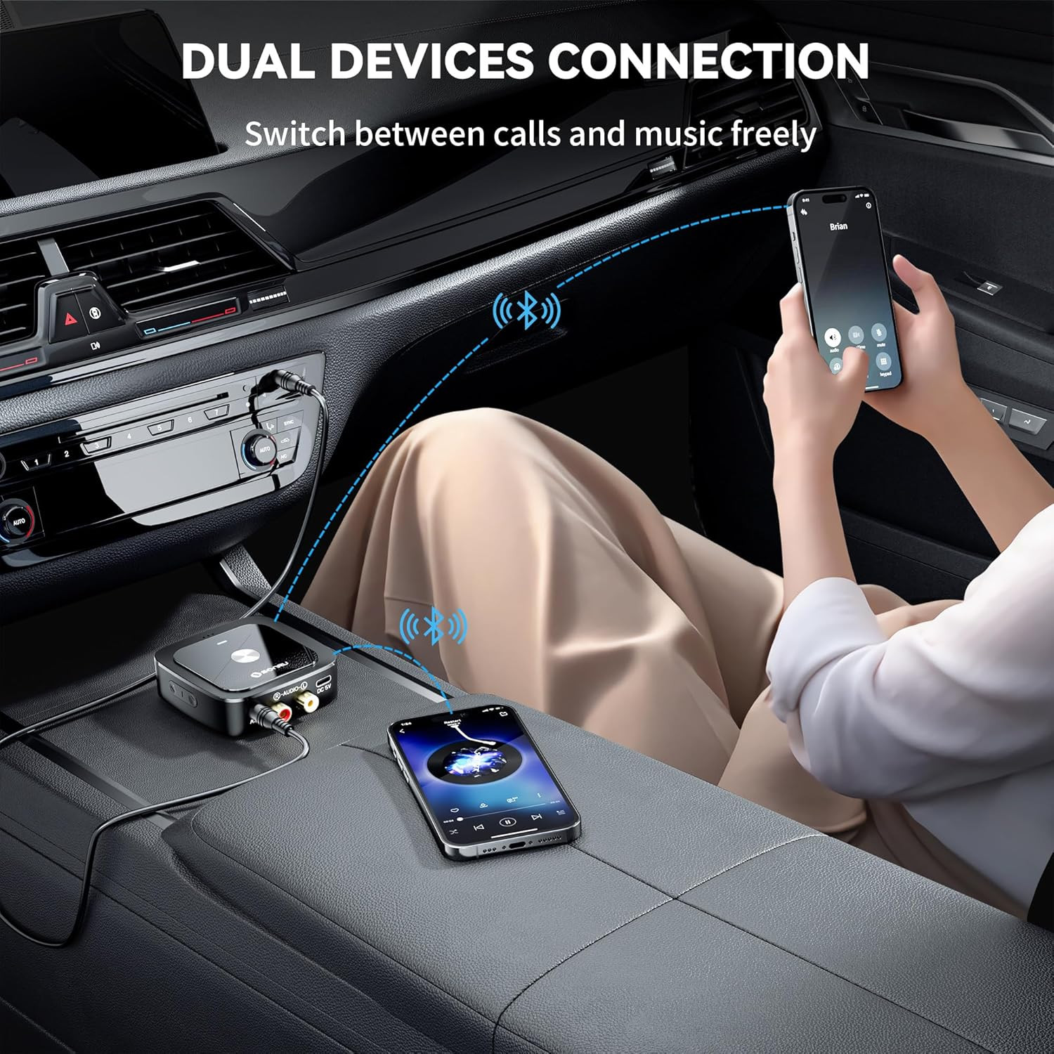 Bluetooth 6.0 Receiver, Bluetooth Adapter for Old Receiver, Low Latency, 24-Hour