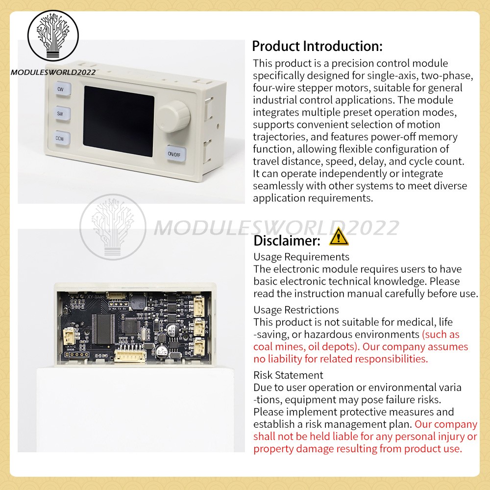 SMH 42 57 Stepper Motor Controller Forward/Reverse Pulse Delay Positioning Angle