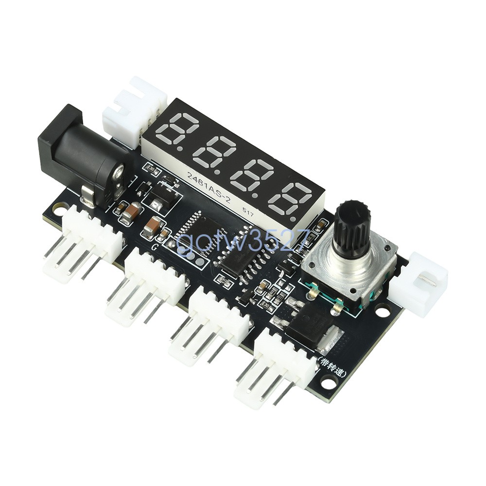 DC5-24V 5A Digital PWM Speed Motor Controller Temperature Control+10K NTC Sensor