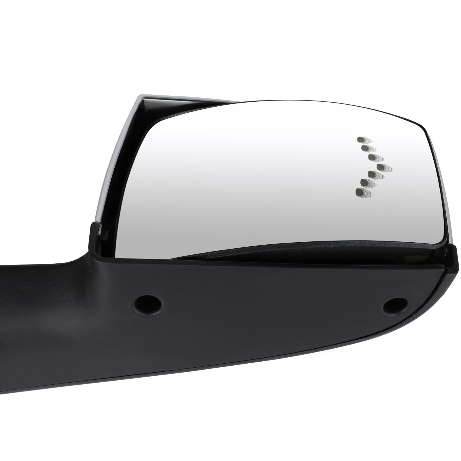 Pair Side Hood Mirrors L R Turn Signal Manual Control Chrome For 04-18 VNL VN