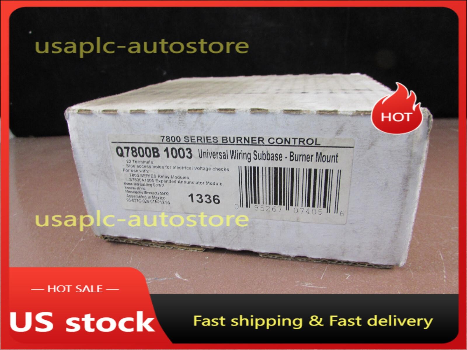 Q7800B 1003 Honeywell Subbase Universal Wiring 4 Sided 22 Terminals Q7800B1003