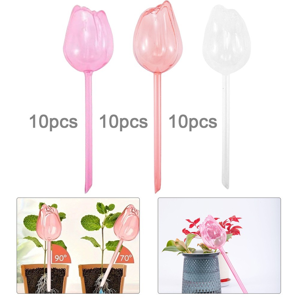 Tulip Watering Globes 10Pcs Automatic Irrigation for Your Household Plants