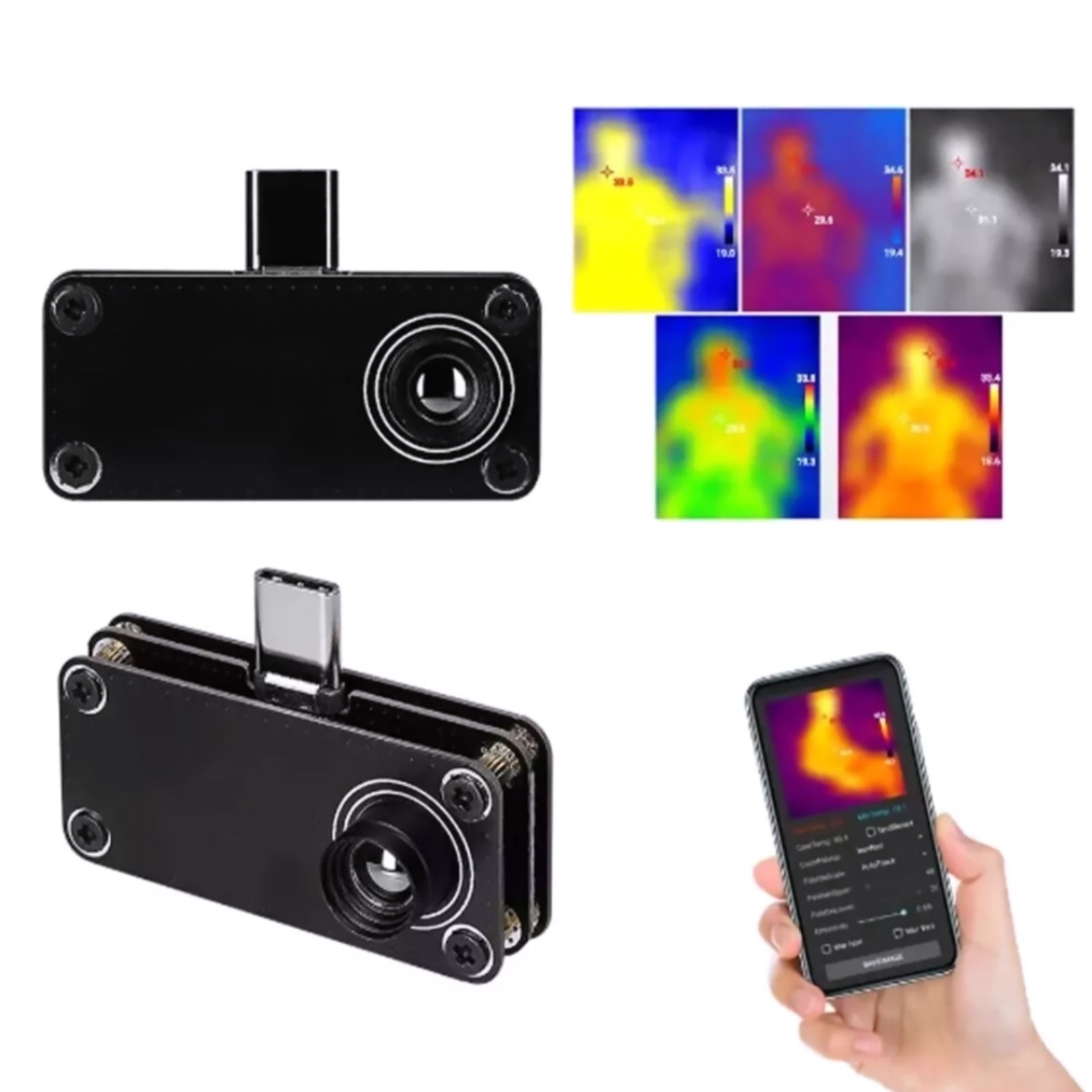 USB TypeC Thermal Imaging Camera for Android Mobile Phones Enhanced Features