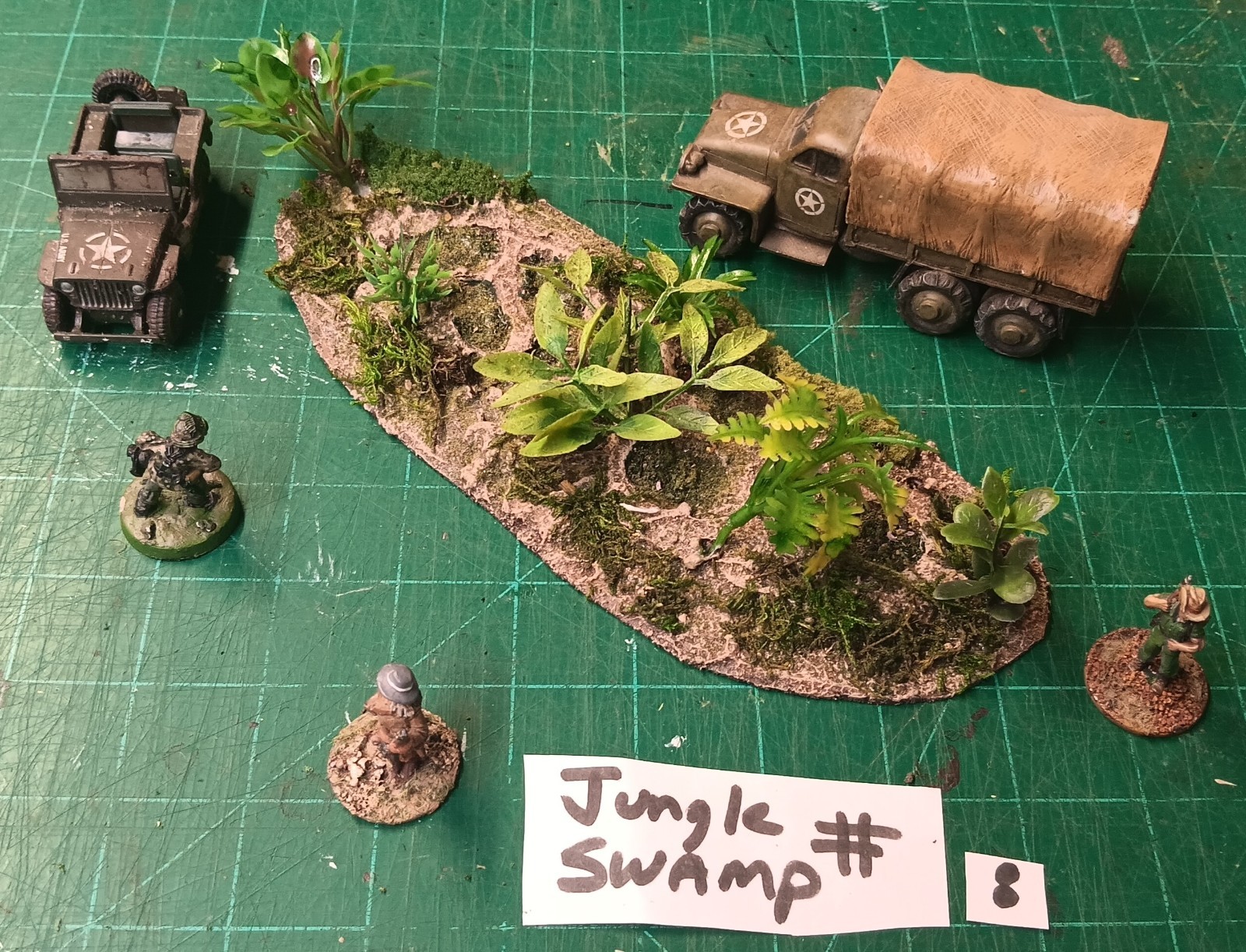15mm 28mm FOW , Bolt action wargaming Large Jungle Swamp lot of 1 #8