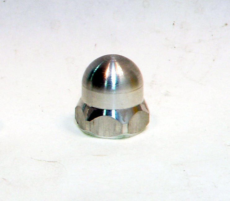 8x1.25 mm thread - 7/8" hex Aluminum engine spinner nut from MECOA K&B #924-244