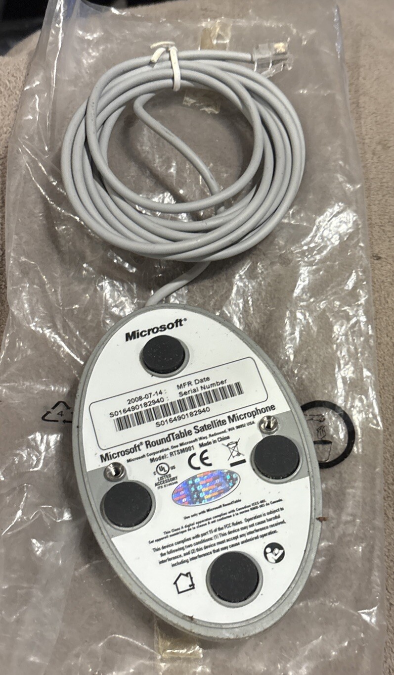 Microsoft Round Table Satellite Microphone # RTSM001 * NEW