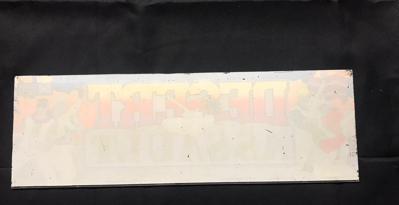 Desert Assault Plexiglass Marquee Data East