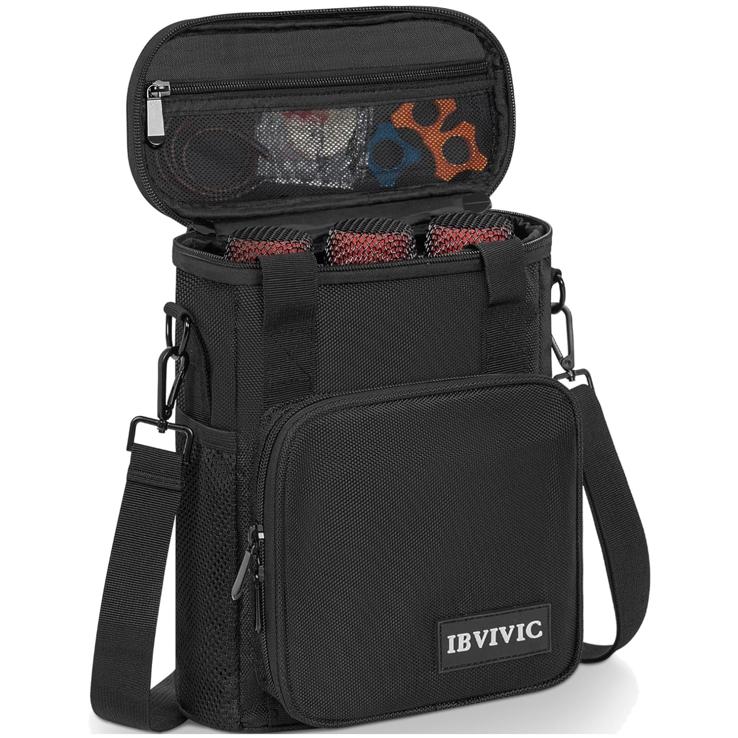 Wireless Microphone Case with Foam - Black/.