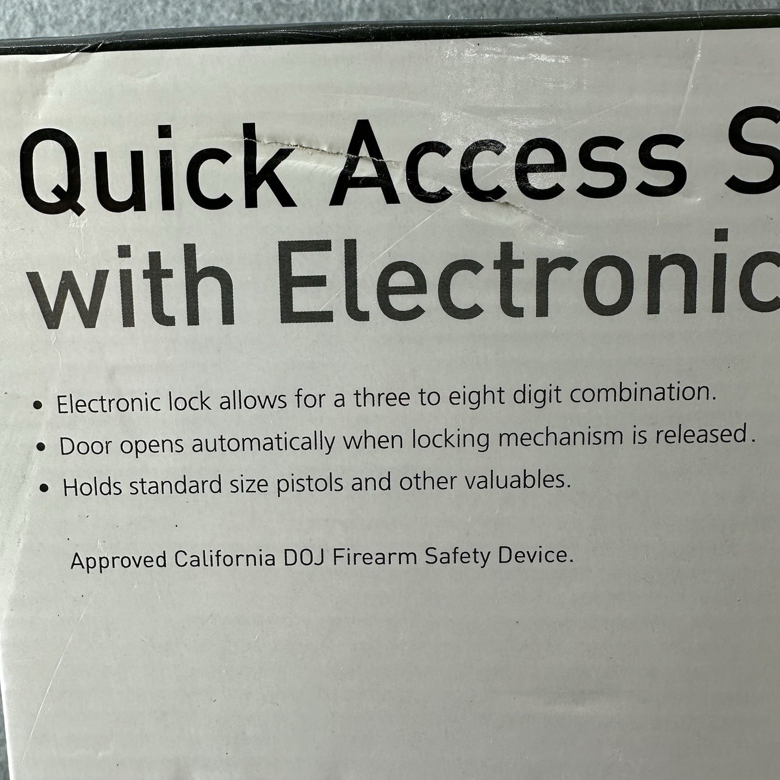 STACK-ON Quick Access Safe With Electronic Lock Gun Pistol 12x10x5 QAS-450