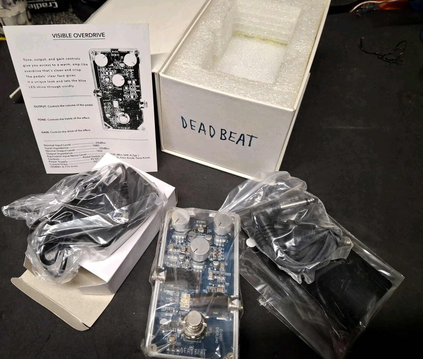 DeadBeat Sound The Visible Overdrive Pedal Guitar NEW IN BOX