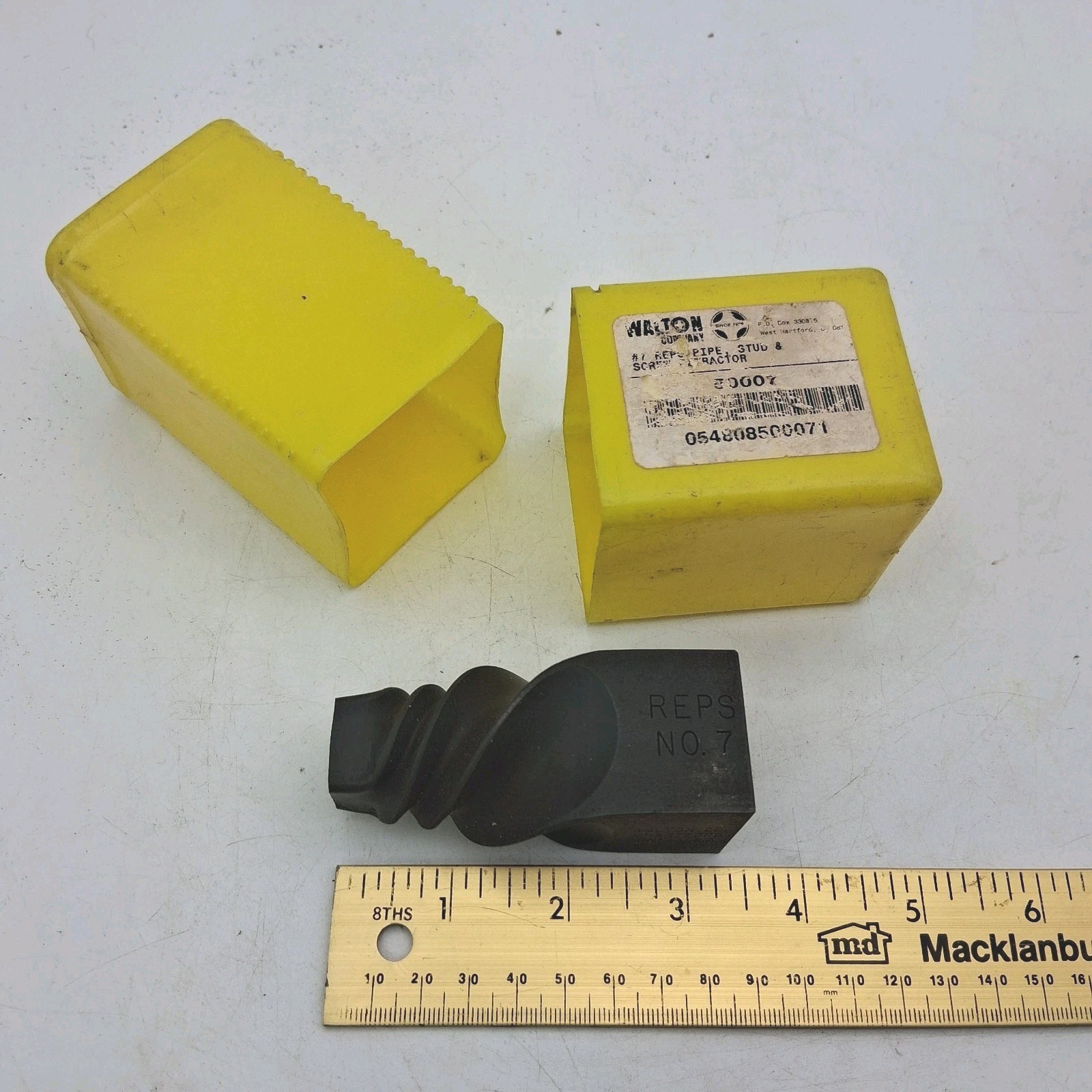 NOS WALTON #7 REPS Pipe Extractor 50007 For Pipe 1-1/4", 2" Stud Screw USA