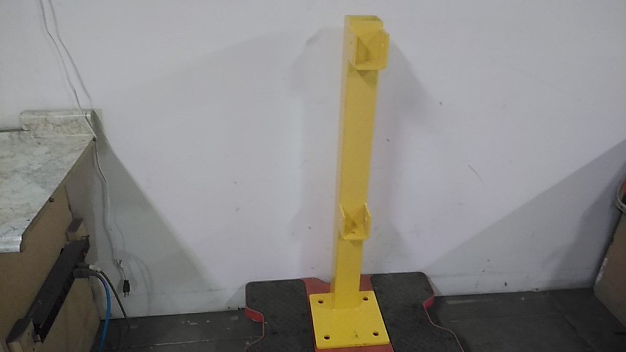 Brand Name 22DN10 45 In Post Height Safety Yellow Steel Flush End Post