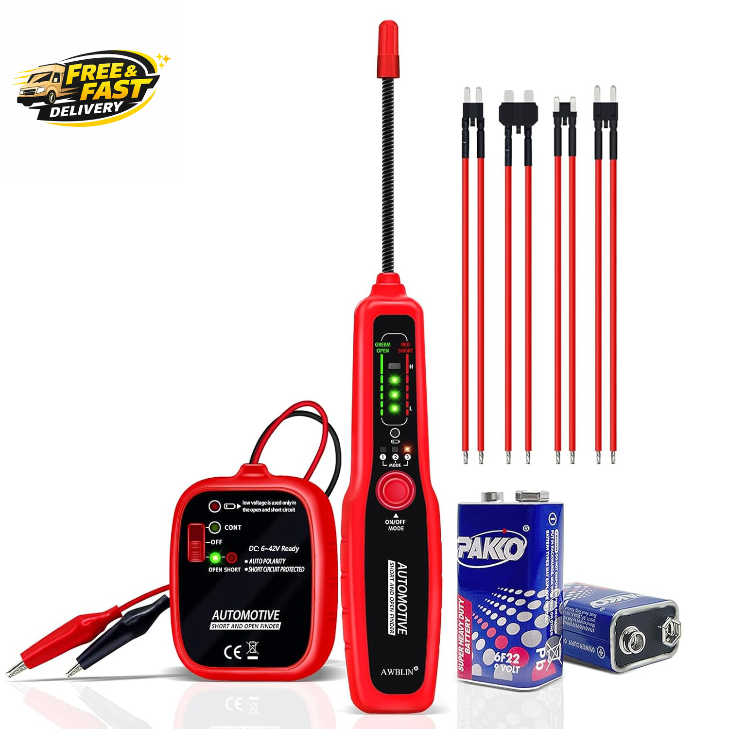 Wire Tracer Automotive Electrical Open & Short Finder Circuit Tester Wire Breake