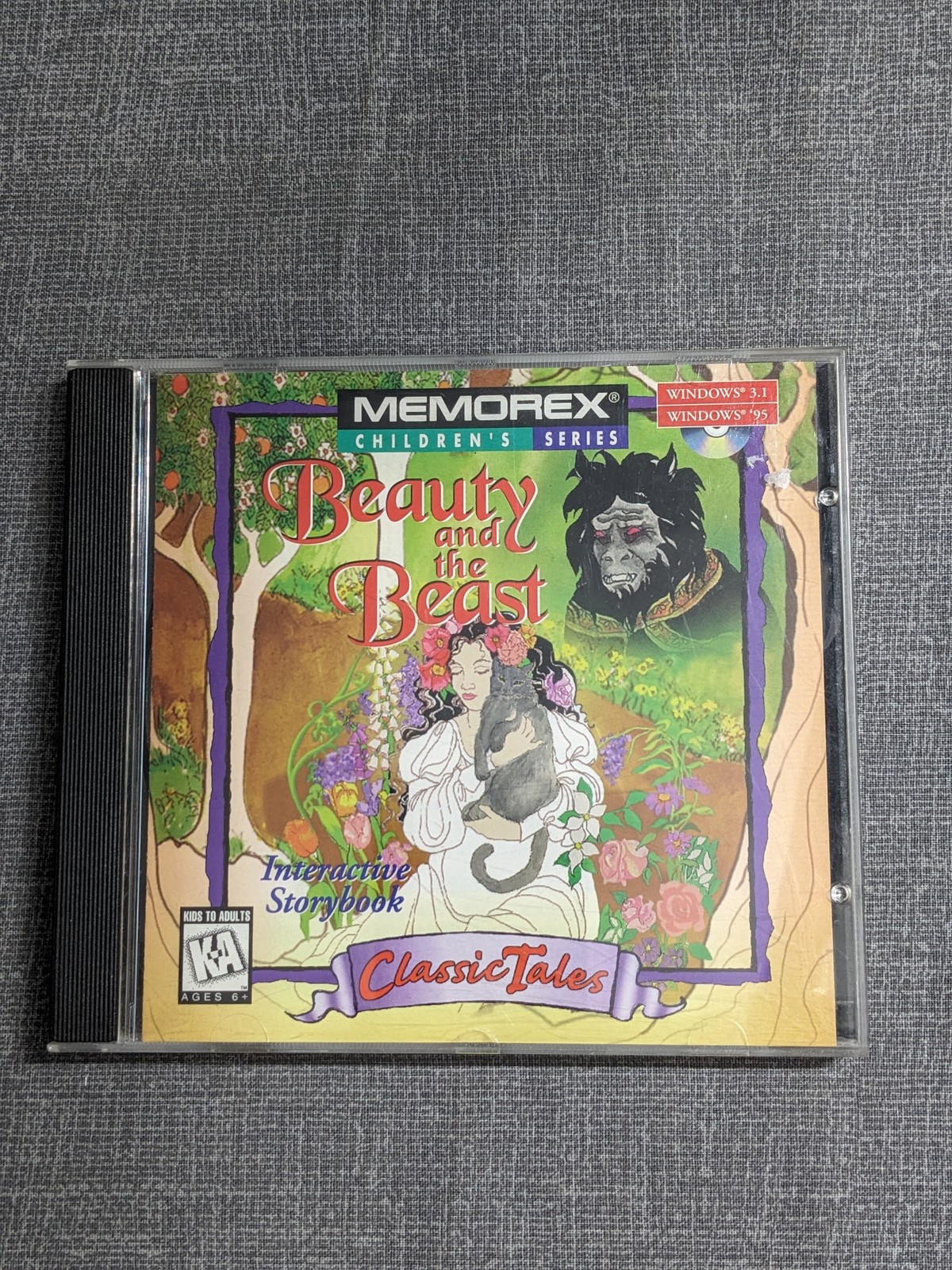 Memorex Classic Tales Beauty and the Beast Interactive Storybook PC CD-ROM Win