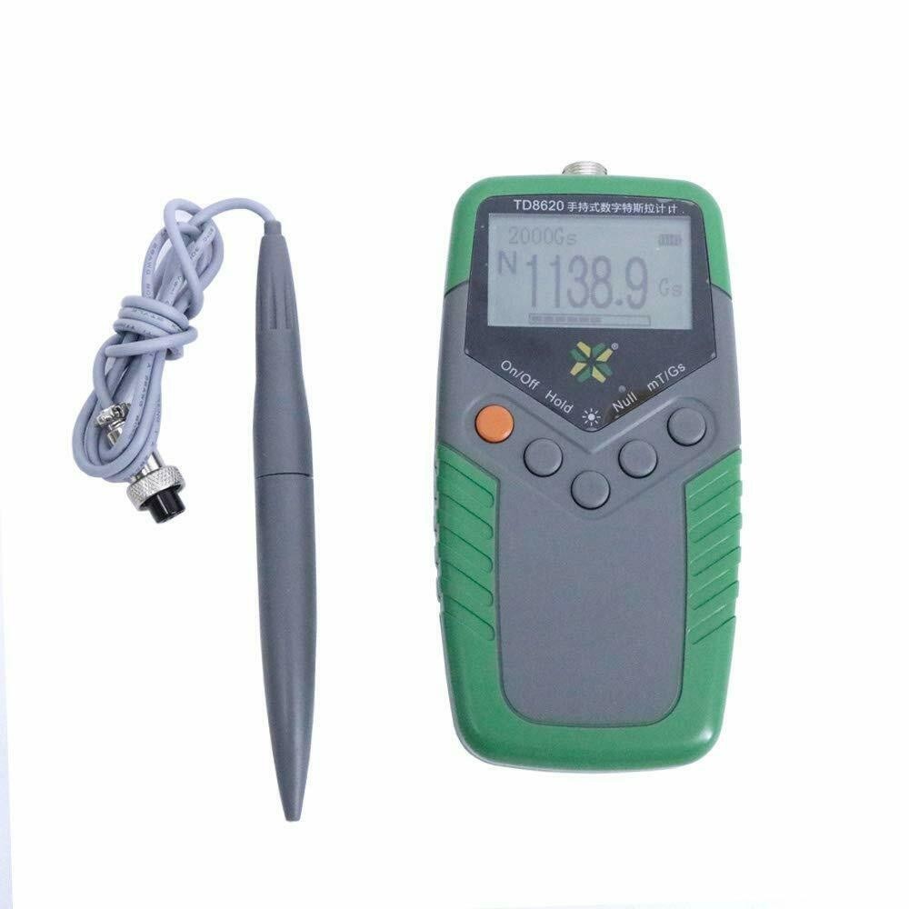 Teslameter Magnetic Strength Tester with Range 200mt/2000mt Display Accuracy ±5%