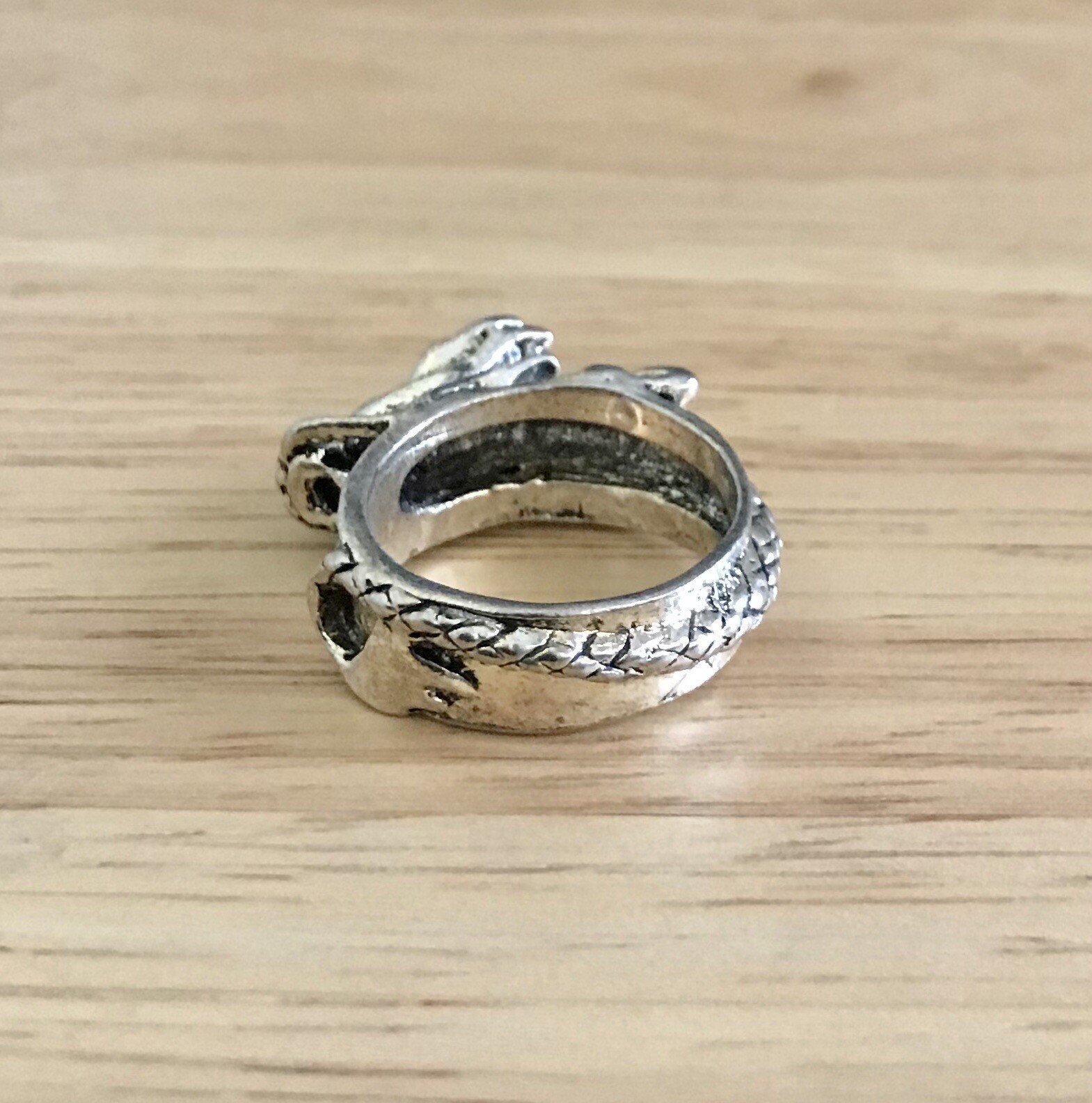 Tibetan Silver Dragon Ring