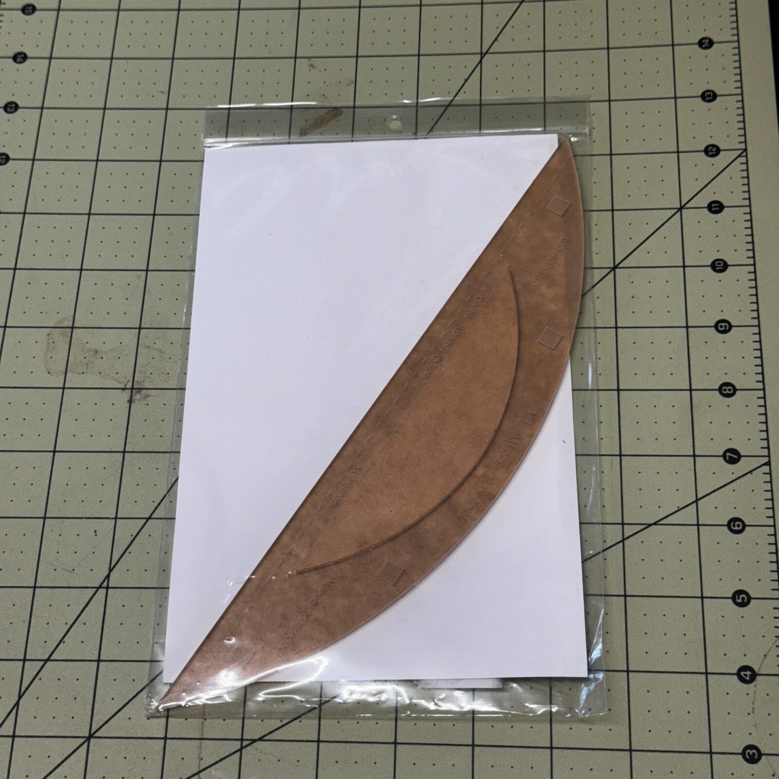 KT Wedge Template Quilt Pattern 2 1/4"x10 1/2" Instruction