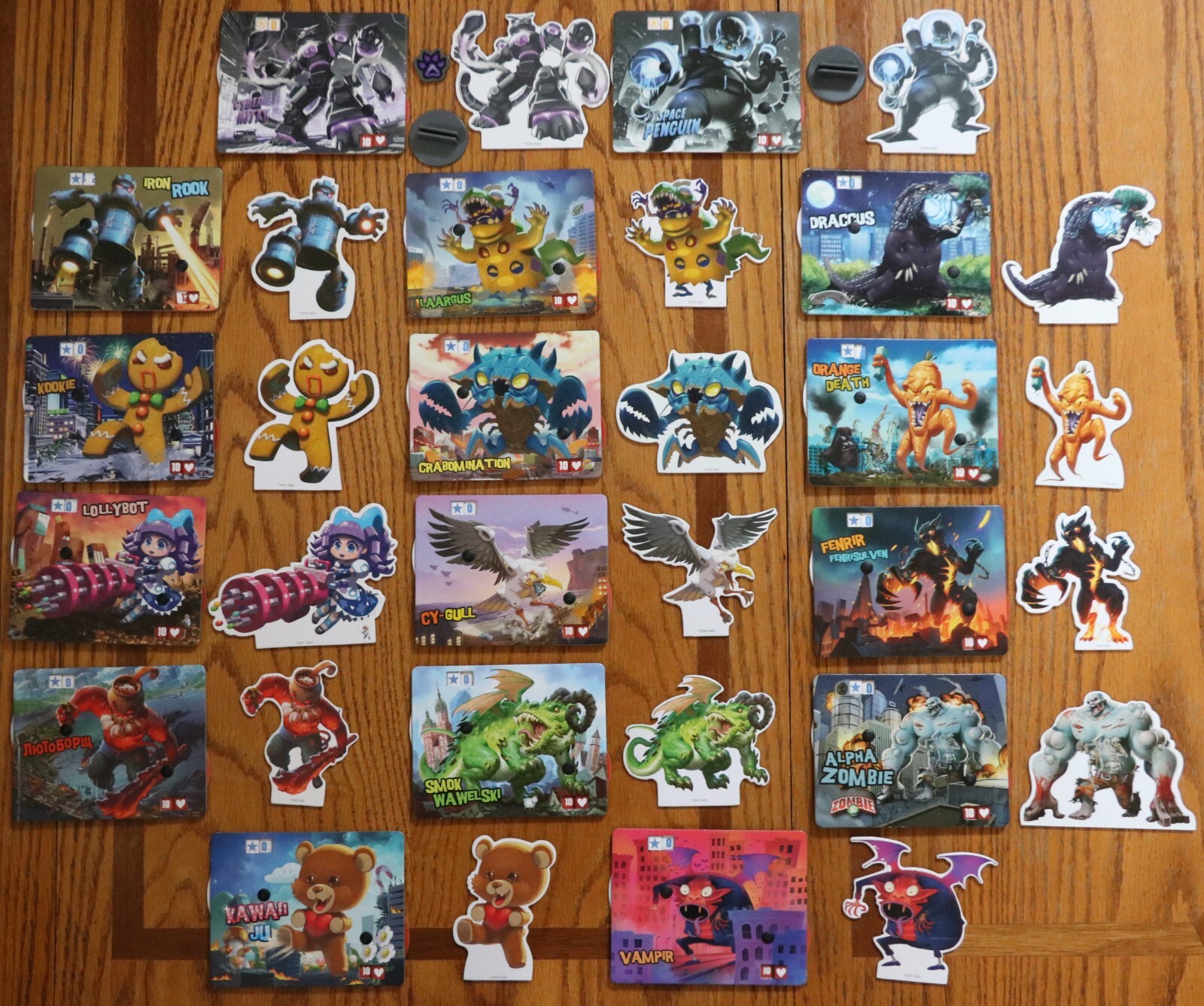 King of Tokyo Promo Monster Vampir Orange Death Draccus Lutoborshch Cy-Gull