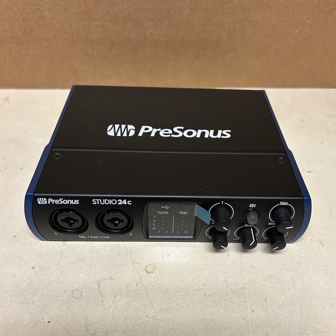 PreSonus Studio 24c USB-C 2 Mic USB Audio Interface w/ Phantom Power, MIDI