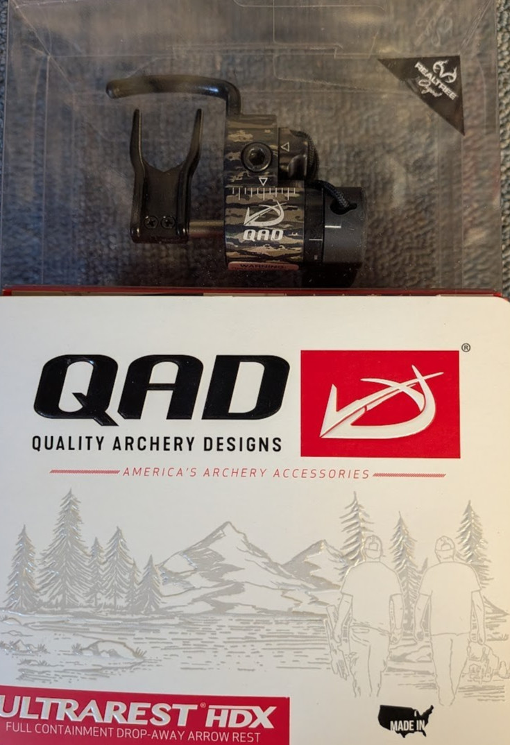 @NEW@ 2026 QAD HDX Ultrarest Drop-Away Arrow Rest! Realtree Original Camo
