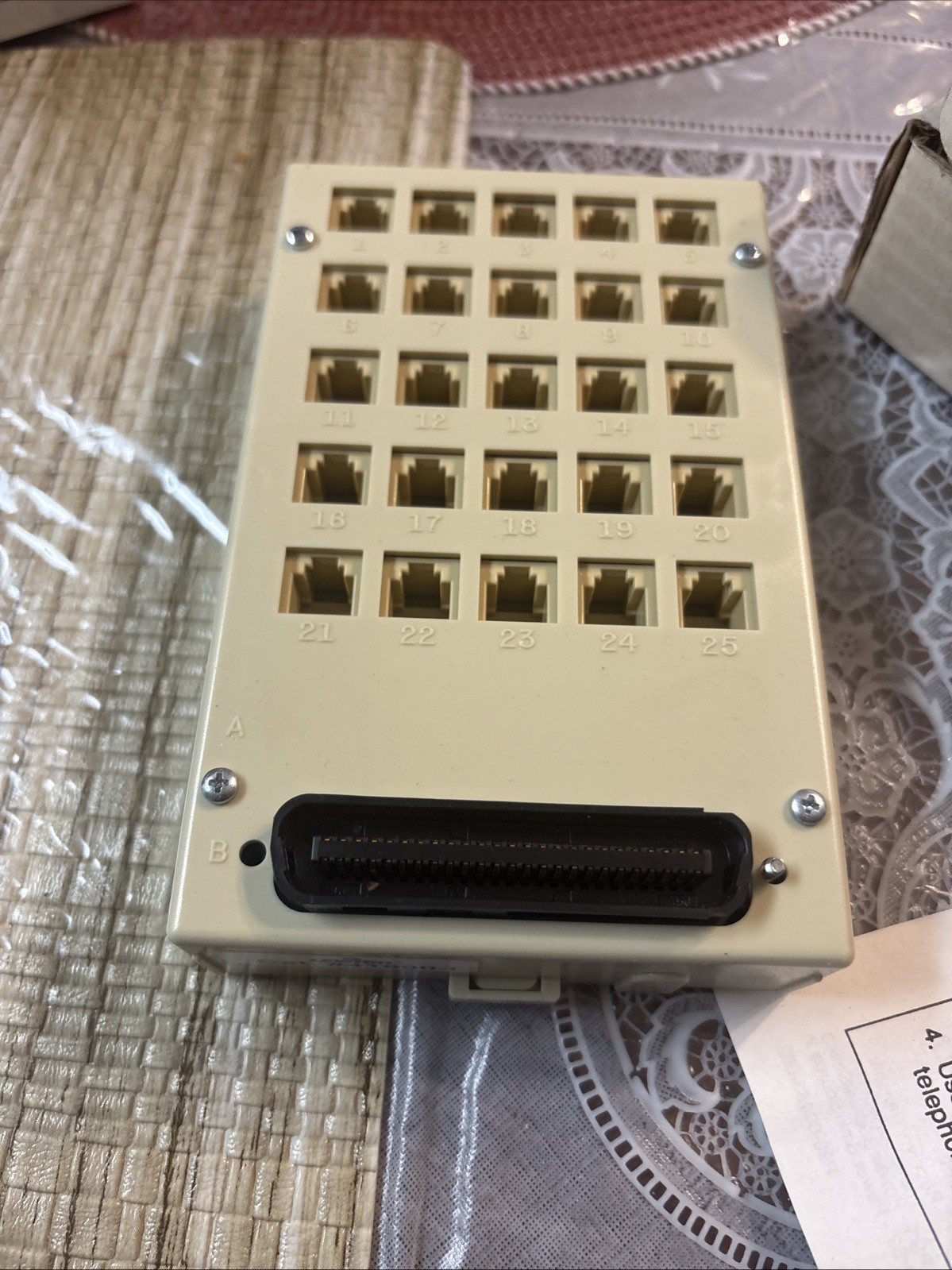 Leviton 41600-I Mini 25-Port Network Patch Panel - 25 x RJ-1