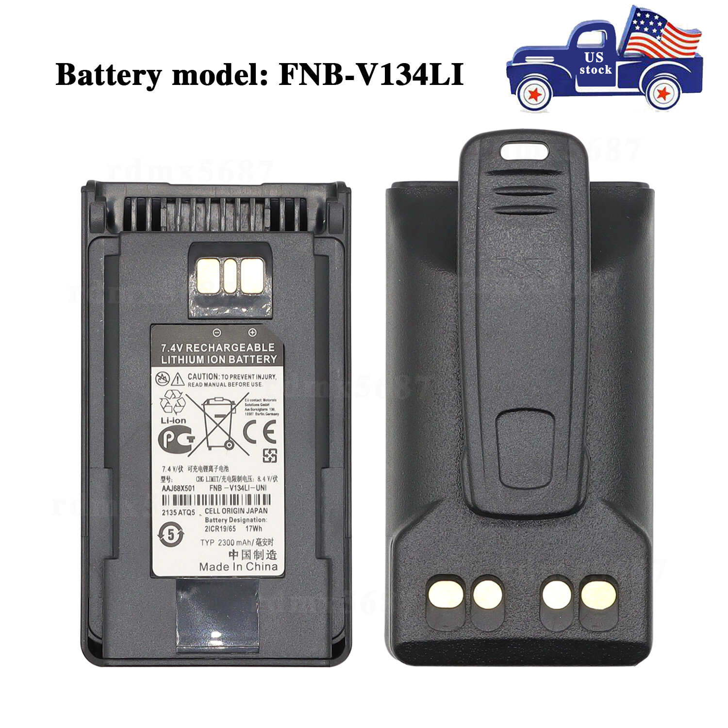 FNB-V134 FNB-V134LI-UNI Battery For Vertex Standard VX260 EVX-261 VX264 VX-261